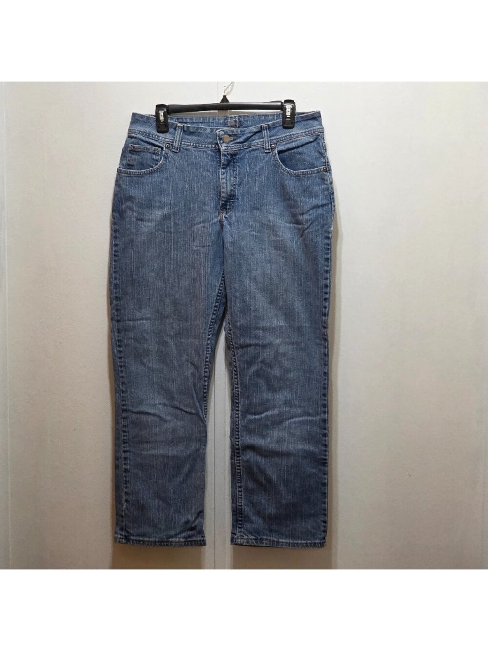 Riders‎ by Lee Medium Wash Straight Leg Denim Jeans Women 14P Petite Blue